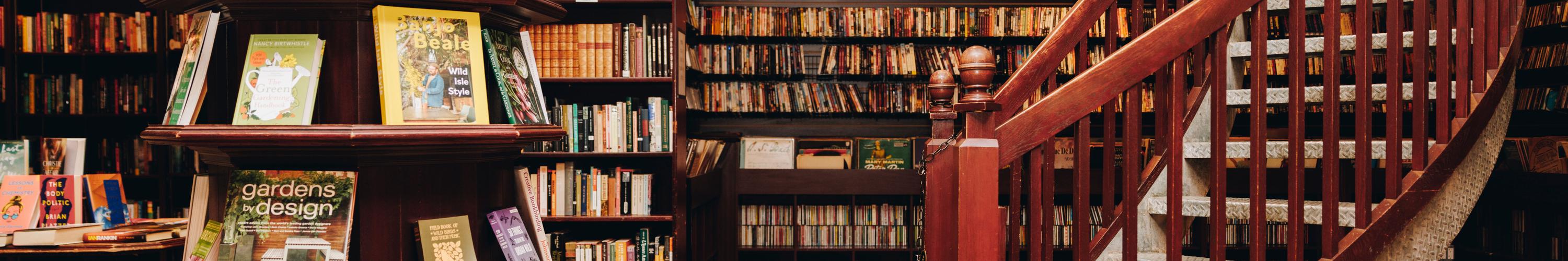 Historic SoHo Bookstore with Mahogany Bookshelves and Spiral Staircases — event space in SoHo