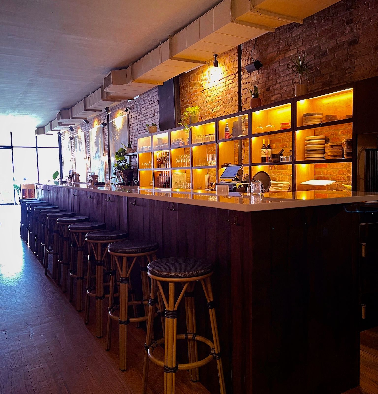 Cinematic Parisian-Inspired Café & Bar with Vintage Jazz Piano — event space in East Village